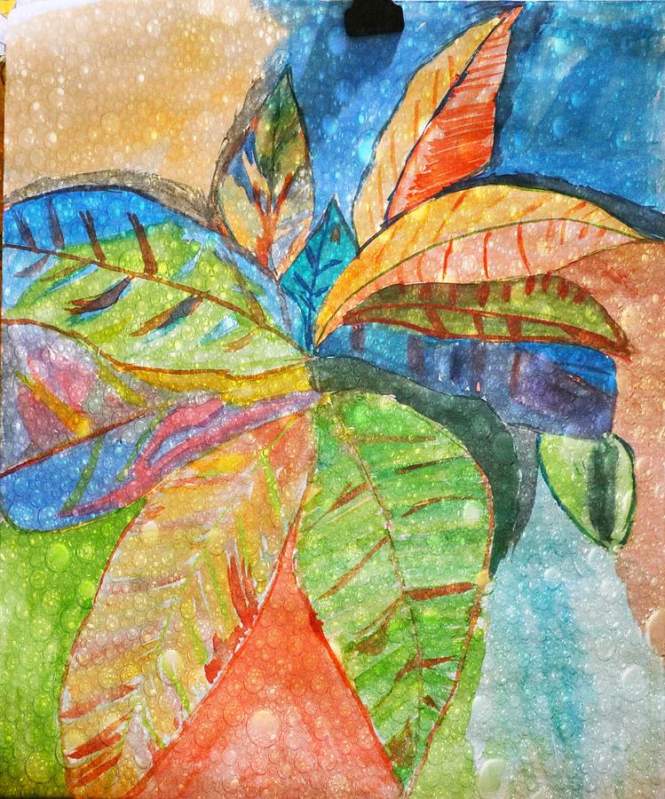 Tropical Leaves Painting