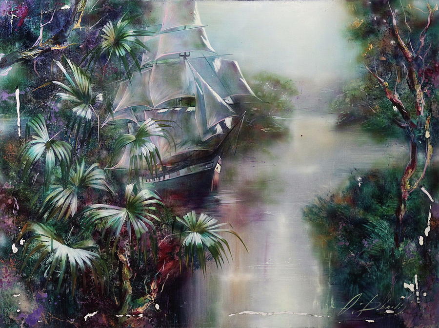 Tropical motif Painting by Alexandr Dobrodiy - Fine Art America