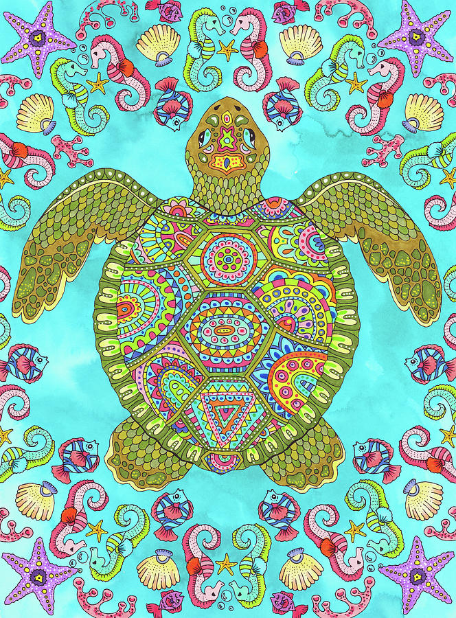 Animal Digital Art - Tropical Paradise 15 - Color by Hello Angel
