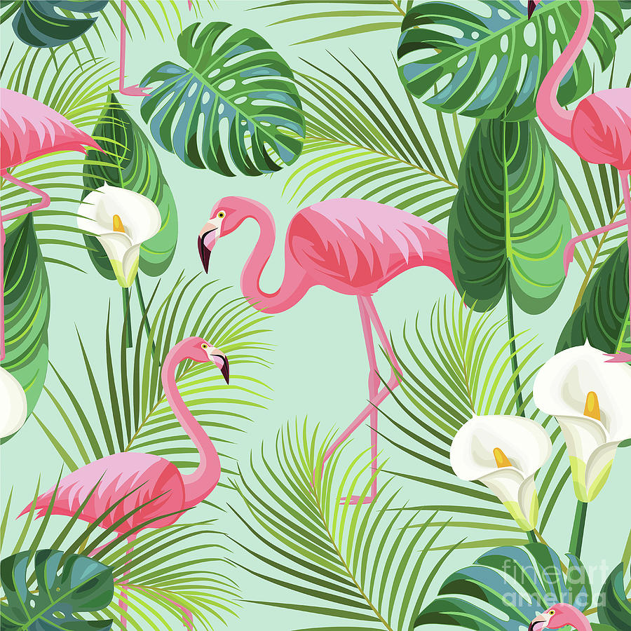 Flamingo Print Images – Browse 261 Stock Photos, Vectors, and