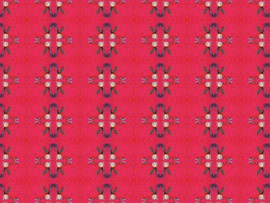 Tropical Red Pattern Photograph by Barbie Corbett-Newmin