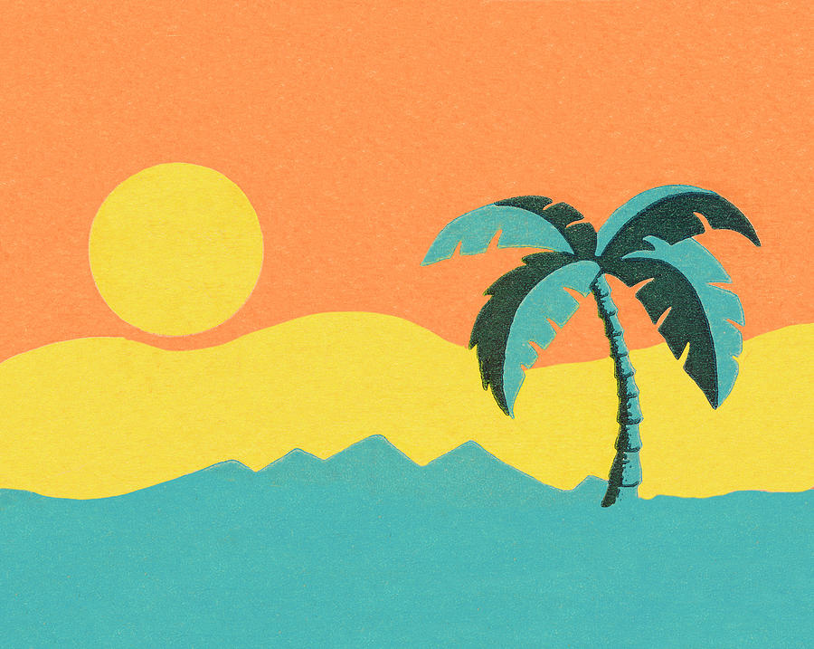 Summer Drawing - Tropical Sunset by CSA Images