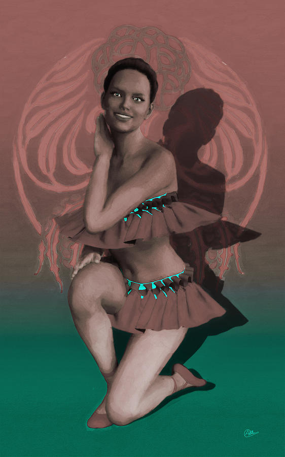 Cabaret Digital Art - Tropicana Dancer by Joaquin Abella