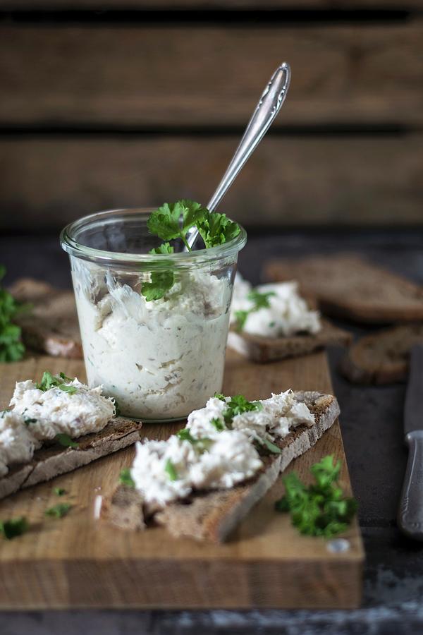 Trout Cream With Horseradish And Parsley For Spreading On Bread Photograph by Ina Is(s)t