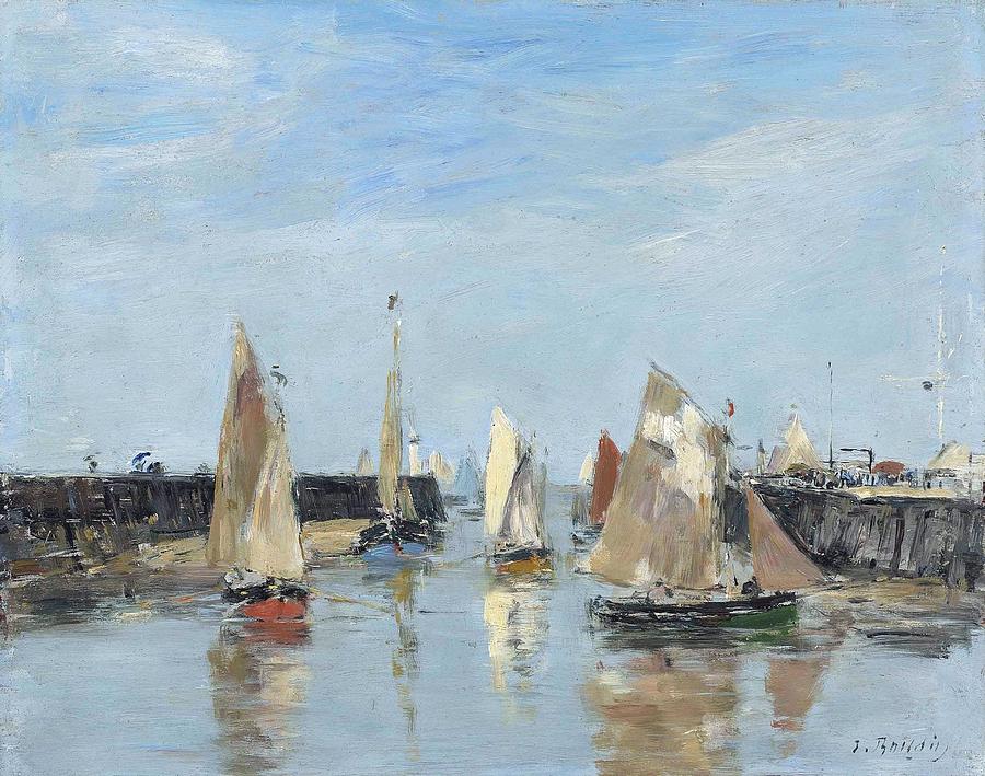 Trouville, The Jetties, Low Tide, 1883-87 Painting