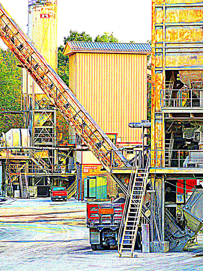 Truck Photograph - Truck Loading at Ashcom Quarry by Mary Beth Landis