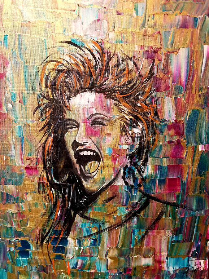 Cyndi Lauper Painting - True Colors by Jayime Jean