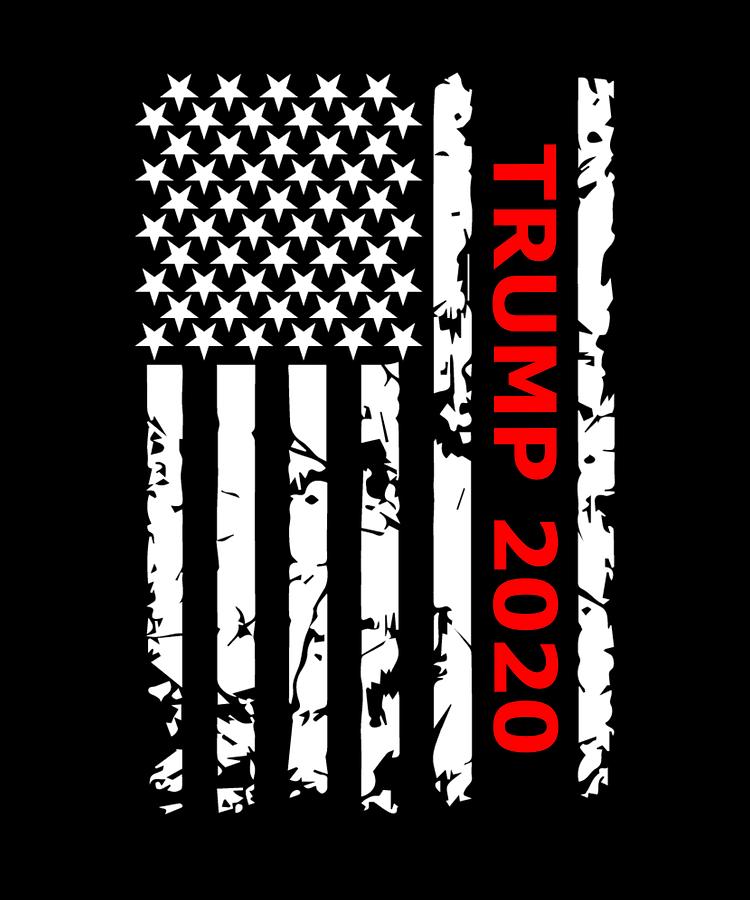 Trump 2020 print Patriotic Pro 45th President Trump Tee Digital Art by ...