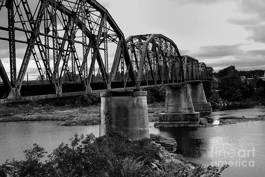 Truss Bridge In Black and White Photograph by Diana Mary Sharpton