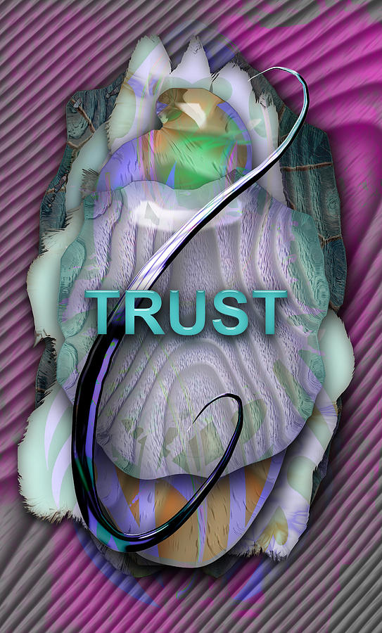 Trust Mixed Media by Marvin Blaine