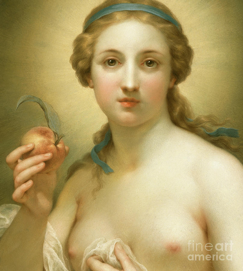 Truth, 1756 Detail Pastel by Anton Raphael Mengs