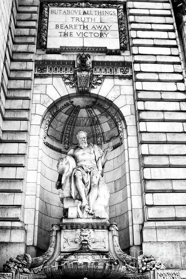 Truth Fountain New York Public Library Photograph by John Rizzuto
