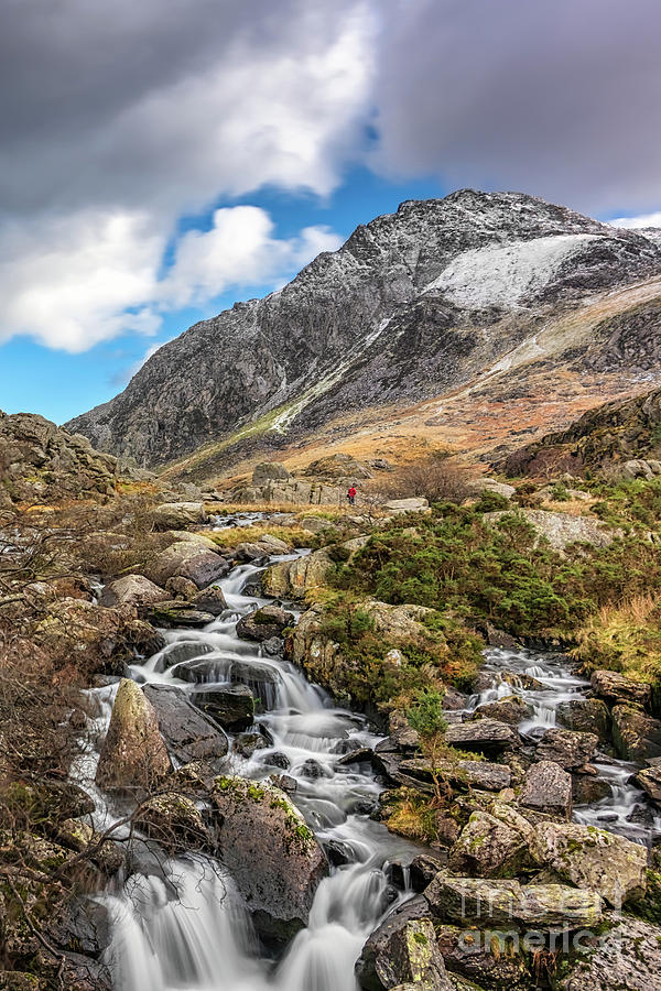 Tryfan Mountain Winter Rapids Photograph by Adrian Evans