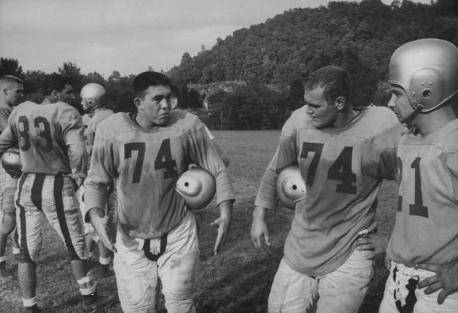 Tryouts For The West Virginia Football Team Photograph by Ed Clark