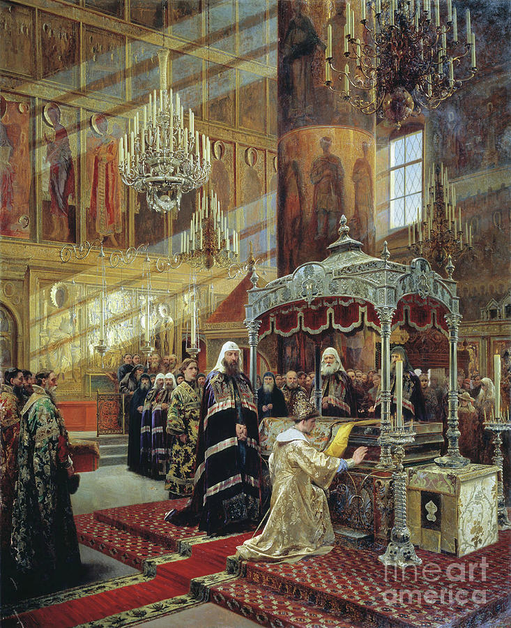 Tsar Alexis And Patriarch Nikon Drawing by Heritage Images