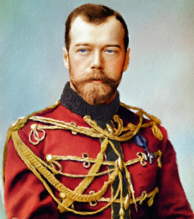Tsar Nicholas II of Russia Painting by Vincent Monozlay