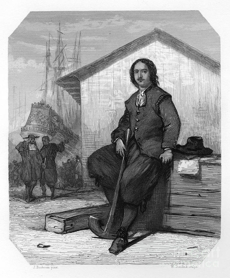 Tsar Peter I Of Russia Working On An Drawing by Print Collector Tsar Peter I Of Russia Working On An Drawing by Print Collector