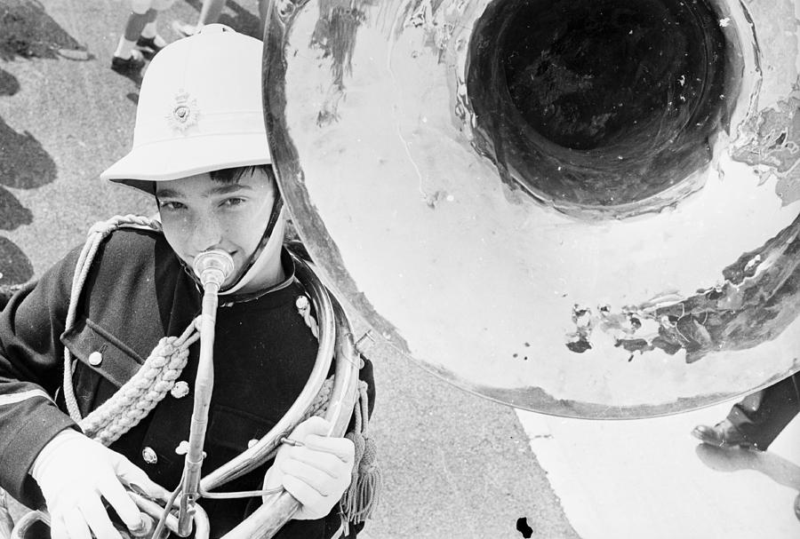Tuba Player Photograph by Peter Dunne