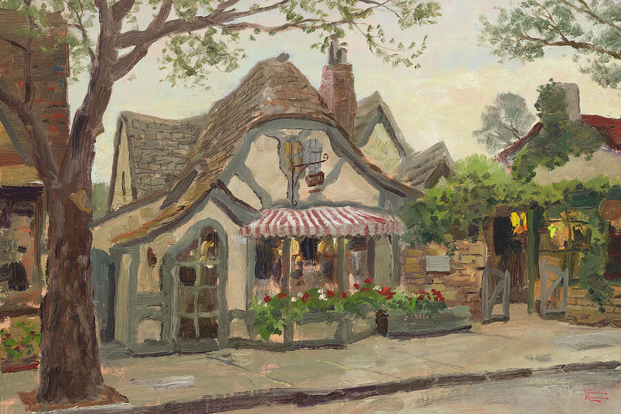 Tuck Box Tea Room Carmel Painting by Thomas Kinkade Tuck Box Tea Room Carmel Painting by Thomas Kinkade