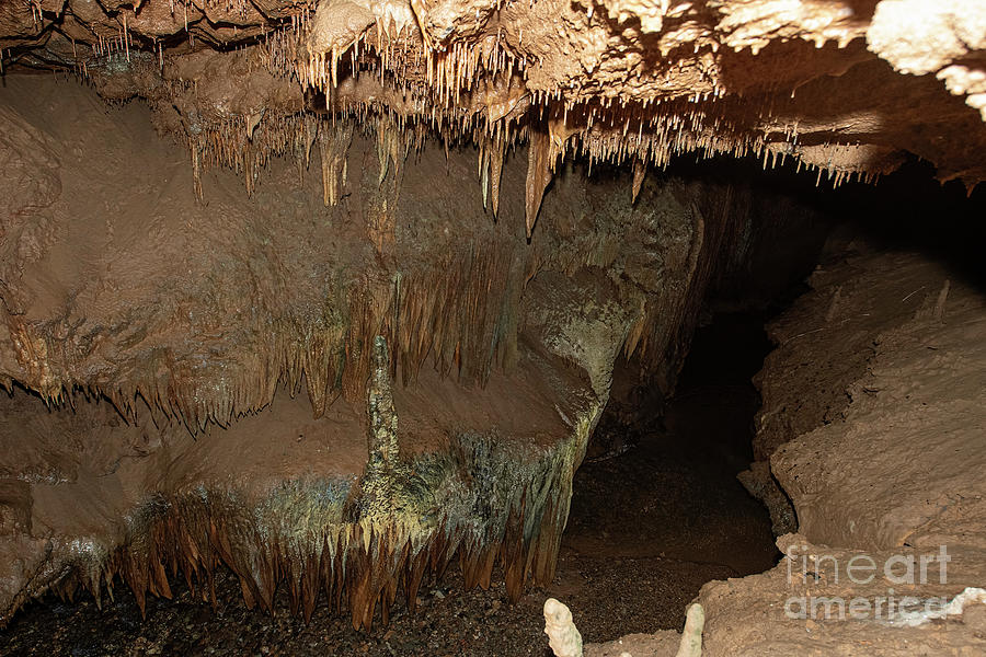 Tuckaleechee Caverns Cave Stalagmites and Underground River Photograph by David Oppenheimer