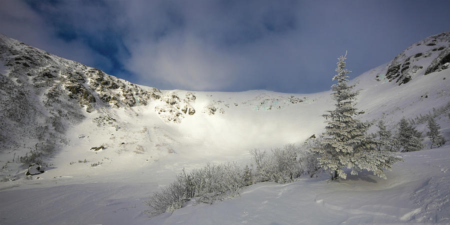 Tuckerman Ravine Winter Panorama Photograph by White Mountain Images