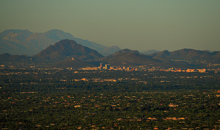 Tucson Skyline at Sunrise Photograph by Chance Kafka