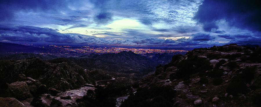 Tucson Twilight Panorama Photograph by Chance Kafka