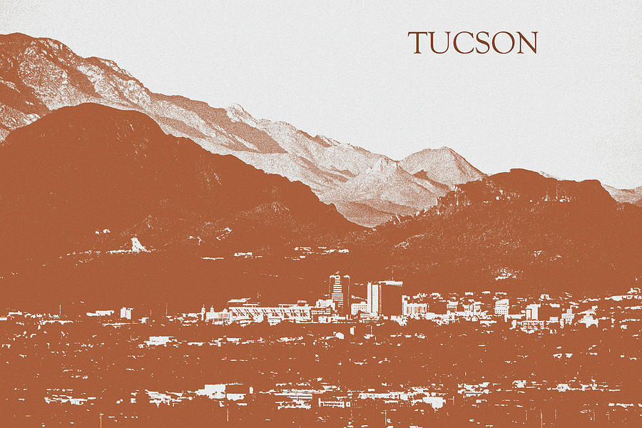 Tucson Skyline Poster  Photograph by Chance Kafka