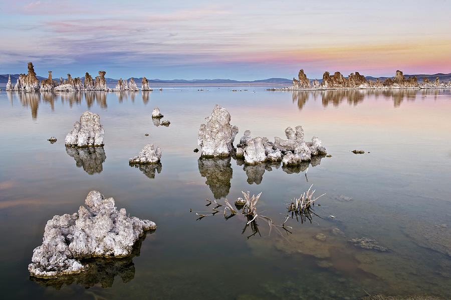 Tufa Formations At Dusk, Mono Lake Photograph by Enrique R. Aguirre Aves