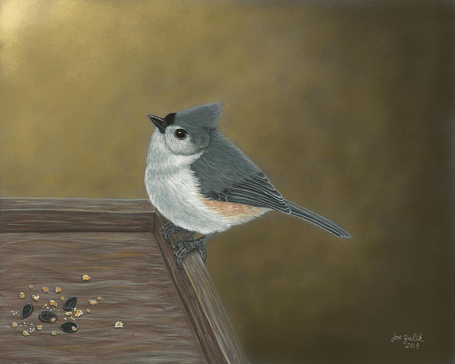 Tufted Titmouse Painting Titmouse Print Titmouse Art Titmouse Picture Tufted Titmouse At