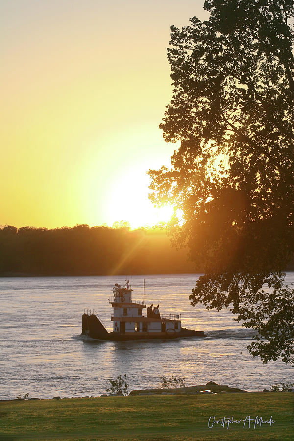 Tugboat on Mississippi River by Christopher Meade Tugboat on Mississippi River by Christopher Meade
