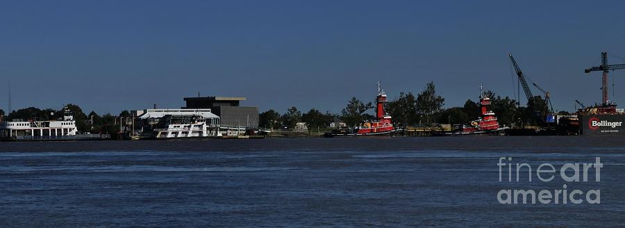 Tugboats On The Mississippi Photograph by Marcia Lee Jones