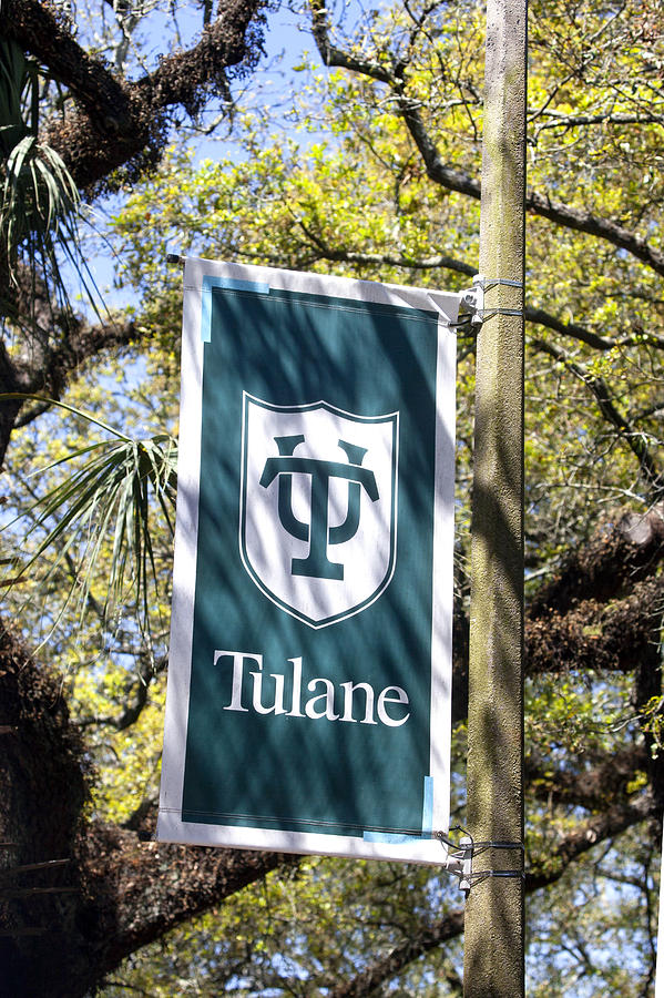 Tulane University Photograph - Tulane University Banner by Art Block Collections