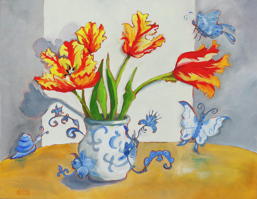 Tulip Fantasy Painting by Susan Thomas