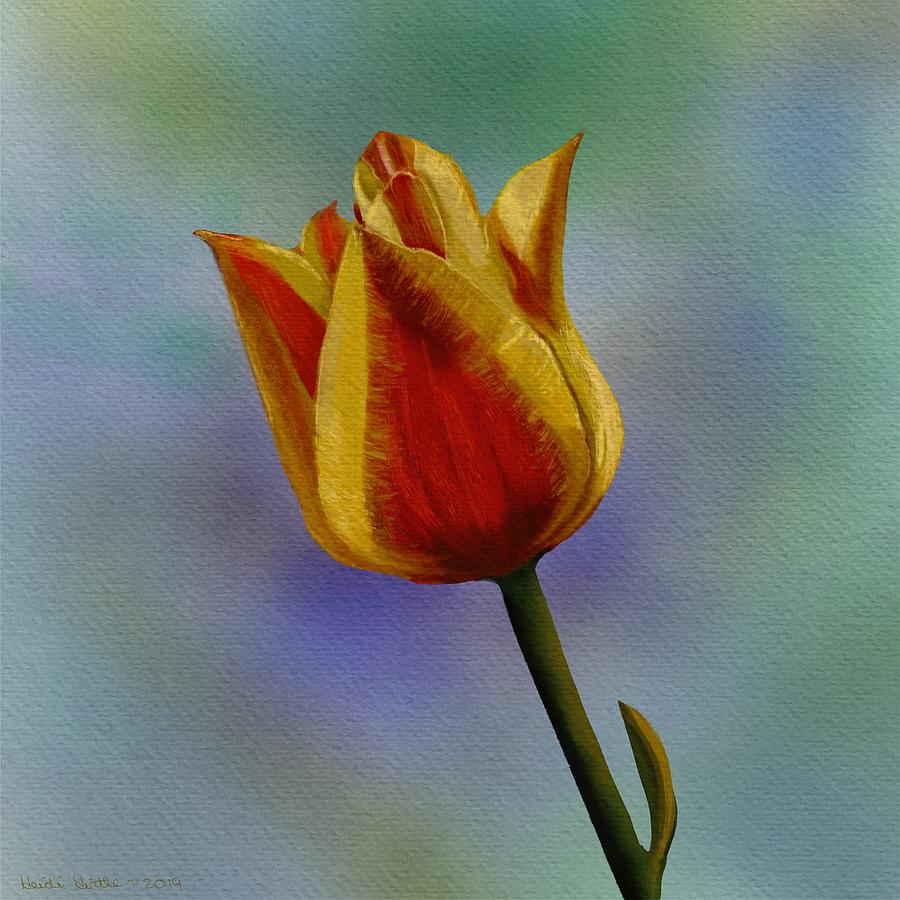 Tulip Digital Art By Heidi Hirtle Fine Art America