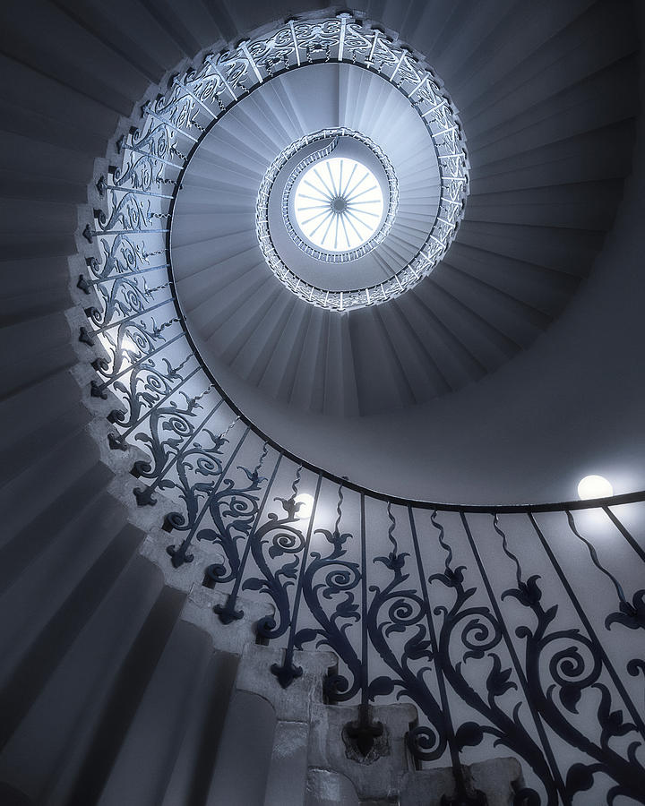 London Photograph - Tulip Stairs by Massimo Cuomo