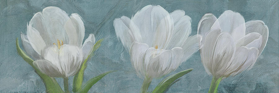 Flower Mixed Media - Tulip Triolet 2 by Art Licensing Studio