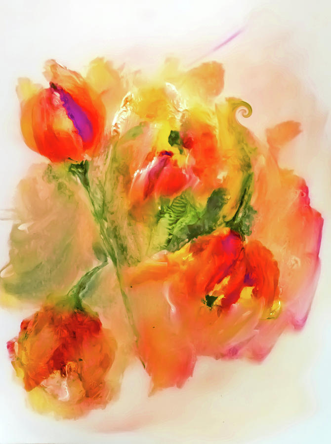 Tulip Wind Painting by Lisa Kaiser