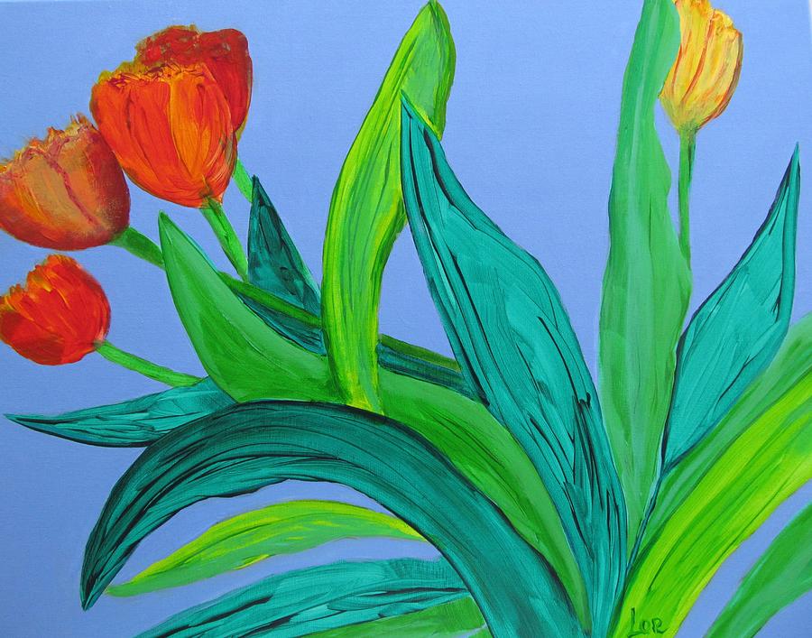 Tulips #1 Painting by Lorraine Centrella