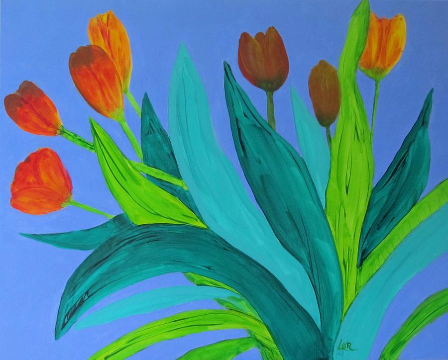 Tulips #2 Painting by Lorraine Centrella