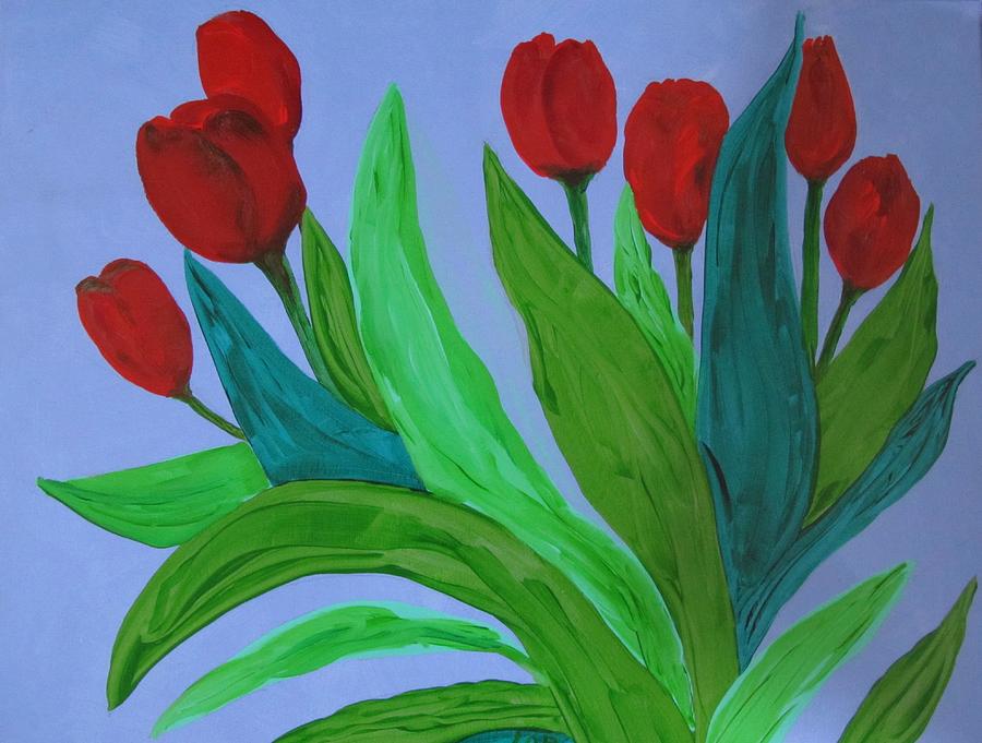 Tulips #3 Painting by Lorraine Centrella