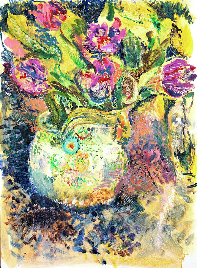 Tulips Painting by Gloria Newlan
