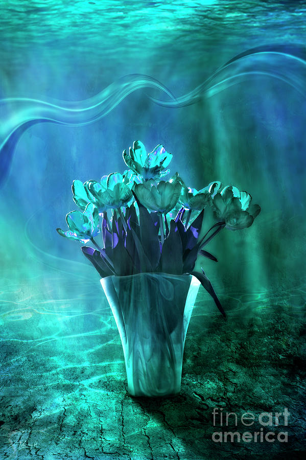 Tulips in the sea Digital Art by Johnny Hildingsson