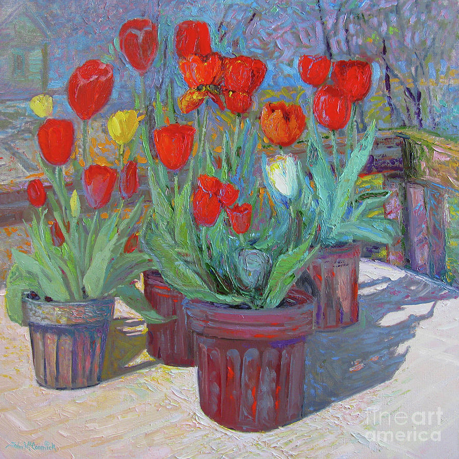 Tulips Painting by John McCormick