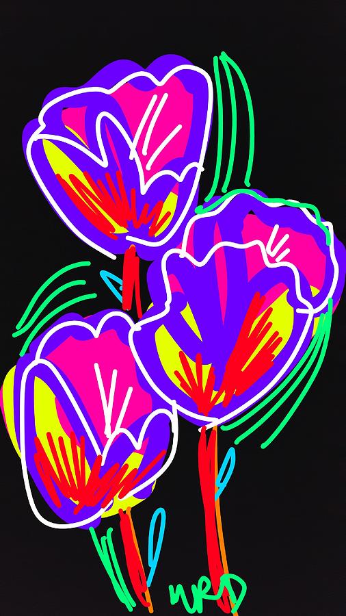 Tulips Digital Art by Madeline Dillner
