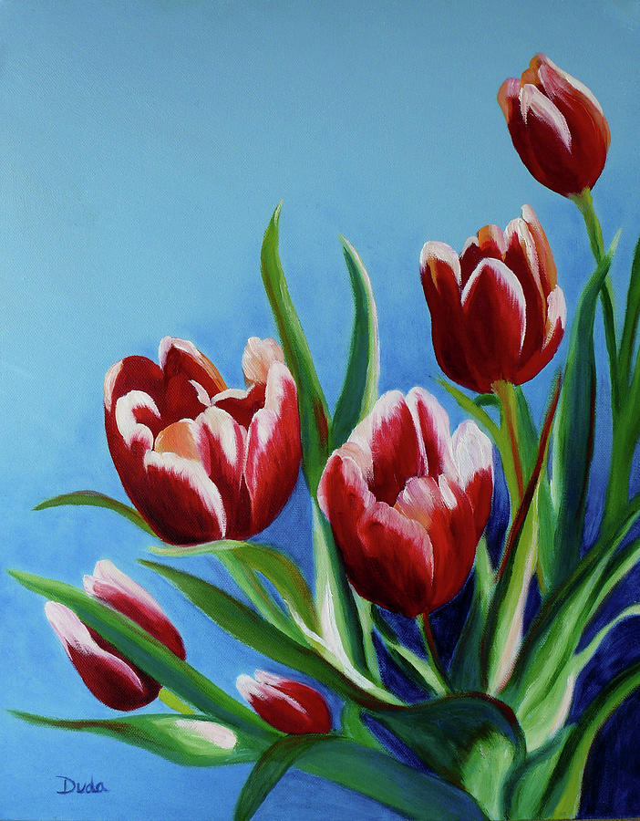 Tulips Painting by Susan Duda