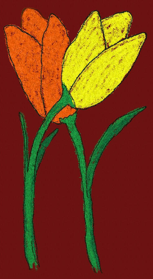 Tulips Digital Art by Jean Evans