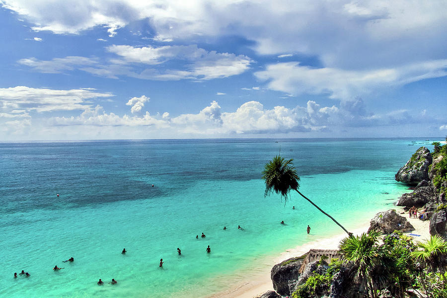 Nature Photograph - Tulum Beach And Ruins, Quintana Roo by Pola Damonte Via Getty Images