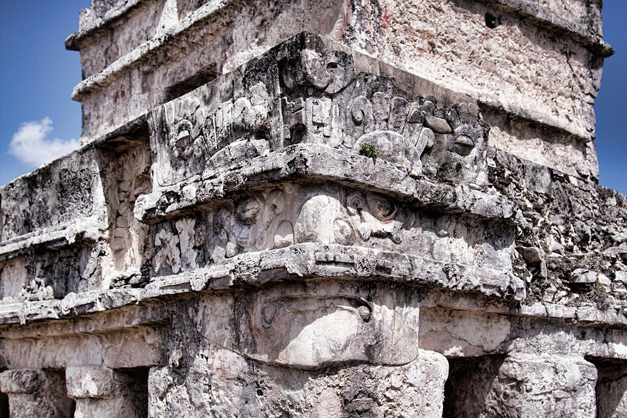 Tulum Mayan Ruins Mexico - Temple of the Frescoes Photograph by Tatiana Travelways