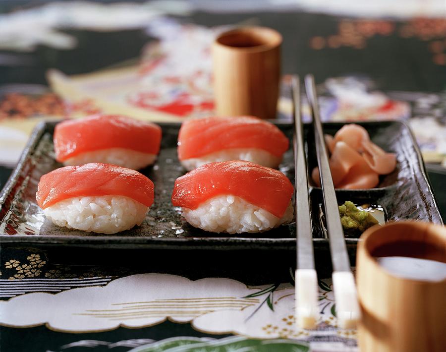 Tuna Fish Sushi Photograph by Hall